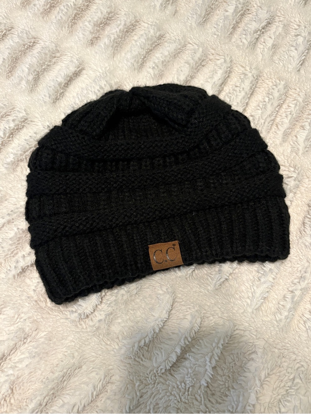 C.C Knit Beanie - Black